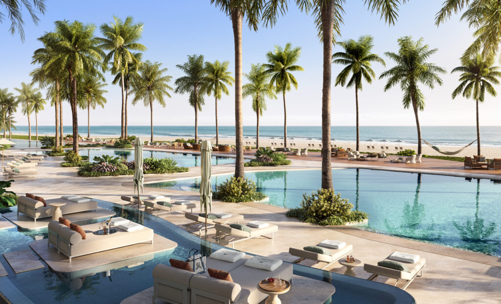 St. Regis Residences Sunny Isles luxury pool and oceanfront amenities